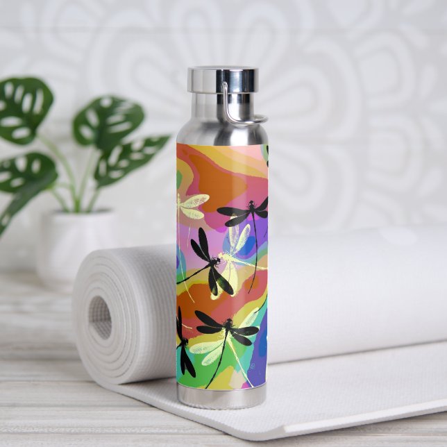 Mod dragonflies water bottle (Yoga)