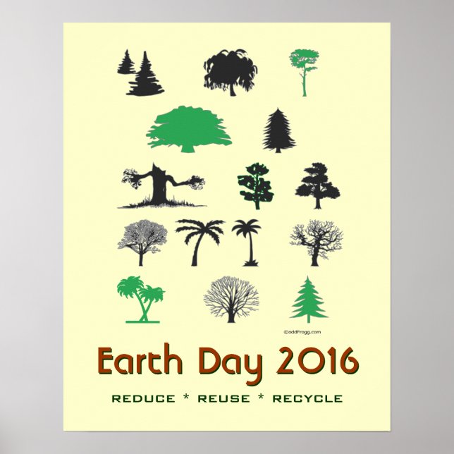 Mod Earth Day 2016 Reduce Reuse Recycle Poster (Front)