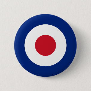 MOD Fashion British Design Badge - Scooter / Vespa 2 Inch Round Button