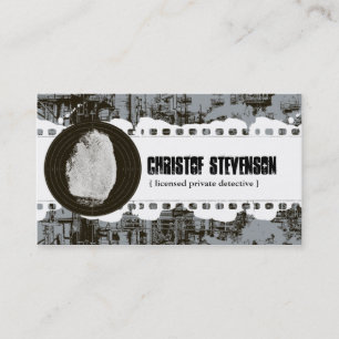 Mod Fingerprint Private Detective Business Card