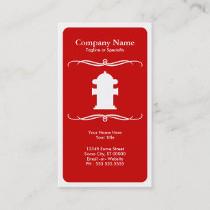 mod fire hydrant business card