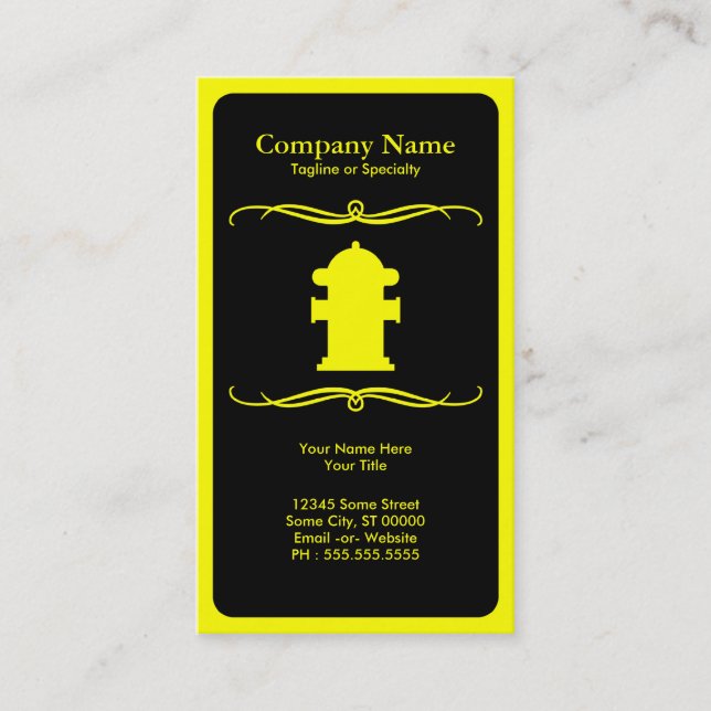 mod fire hydrant business card (Front)