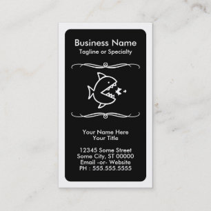 mod fish eat fish business card