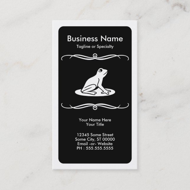 mod frog business card (Front)