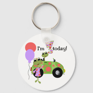 Mod Frogs 3rd Birthday Tshirts and Gifts Keychain