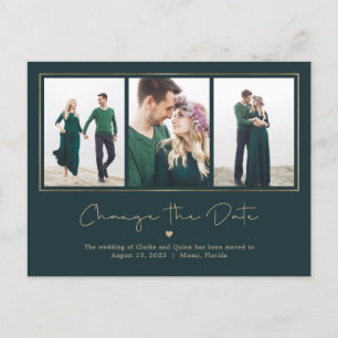 Mod Gallery EDITABLE COLOR Change The Date Postcard