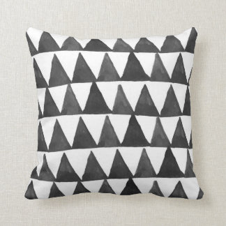 Mod Geometric Triangles Throw Pillow