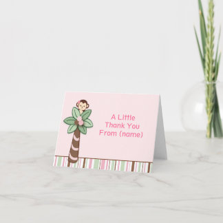 Mod Girl Singe Merci Cartes de notes