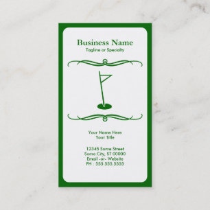 mod golf business card