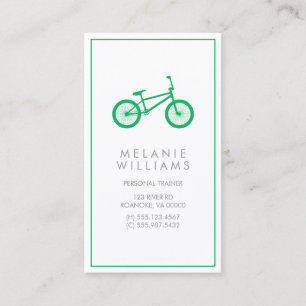 Mod Green Bicycle Business Card
