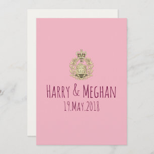 Mod Harry et Meghan Invitation du mariage royal