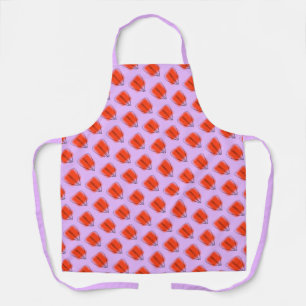 Mod Heart All-Over Print Apron, Medium Apron