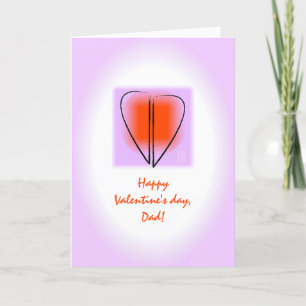 MOD Heart Love To Dad Valentine Card