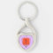 Mod Heart Twisted Heart Metal Keychain
