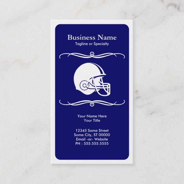 mod helmet business card (Front)