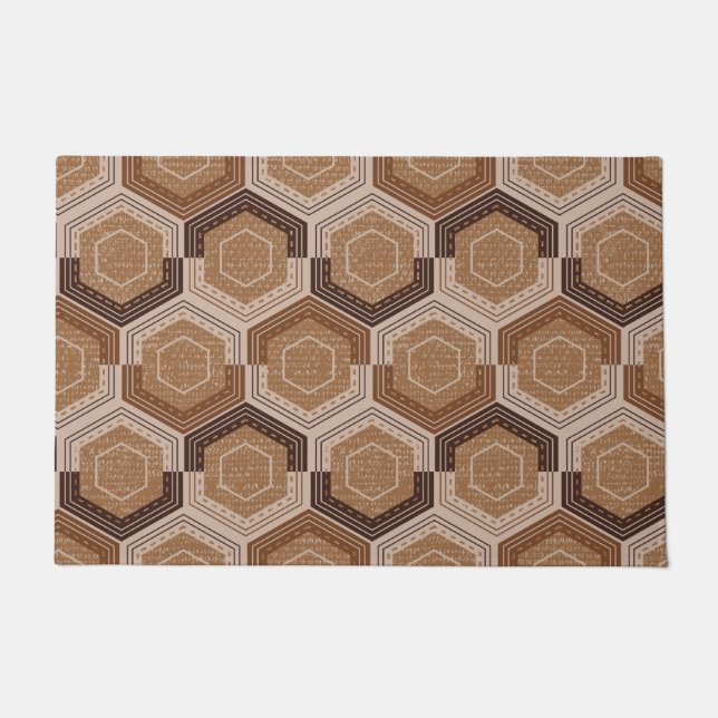Mod Hexagonal Honeycomb Doormat (Front)