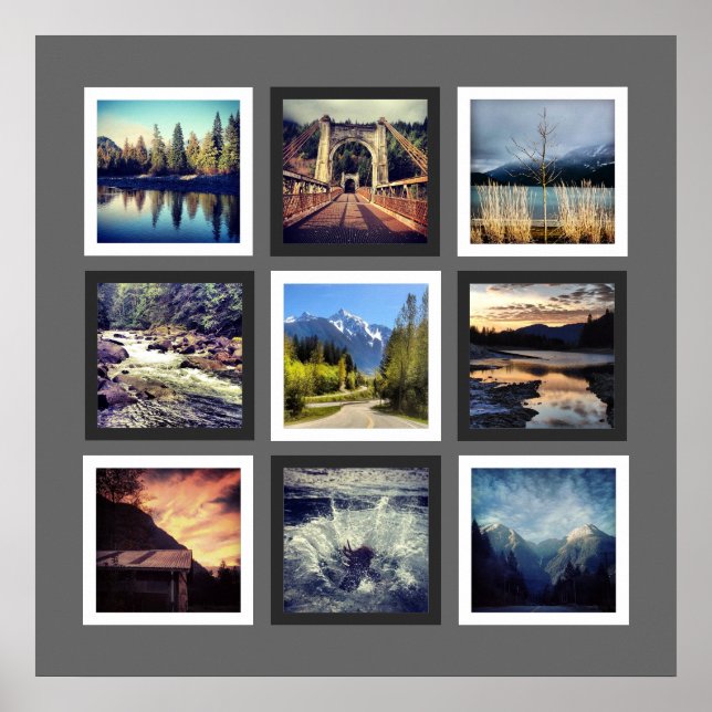 Mod  Instagram Photo Collage Poster (Front)