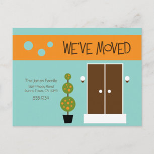 Mod  - Just Moved Announcement Postcard
