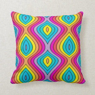 Mod Lava Throw Pillow