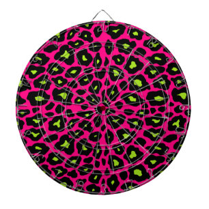 Mod Leopard Print Dartboard