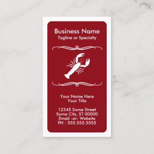 mod lobster business card
