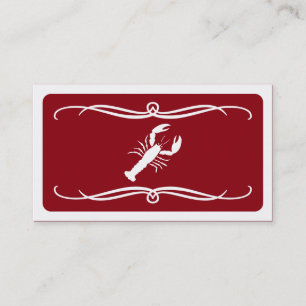 mod lobster (colour customizable) business card