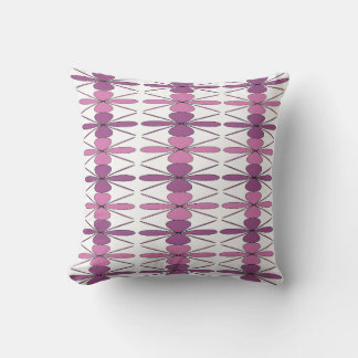 Mod Madness Geometric Pink Throw Pillow