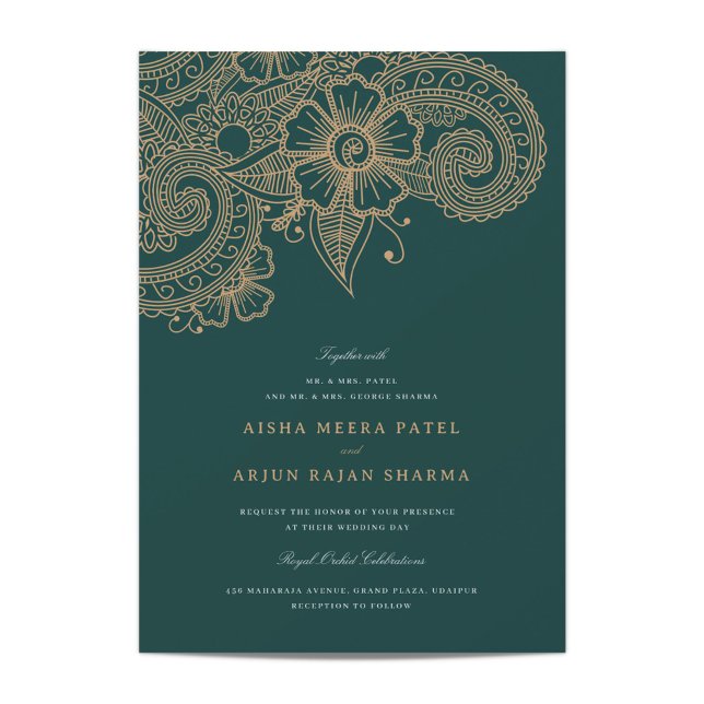 Mod Mehandi Faire-part de mariage (Créateur téléchargé)