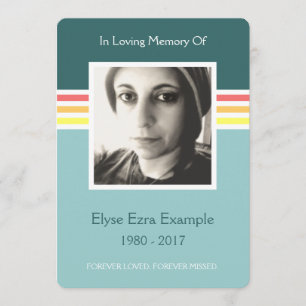 mod memorial card