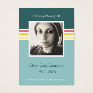 mod memorial card