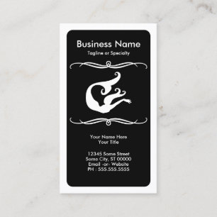 mod mermaid business card