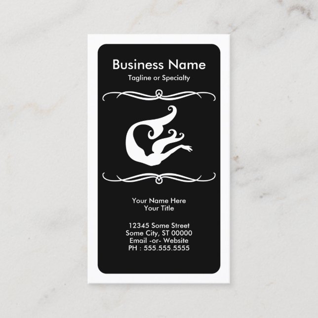 mod mermaid business card (Front)