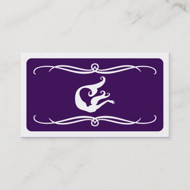 mod mermaid (colour customizable) business card (Front)