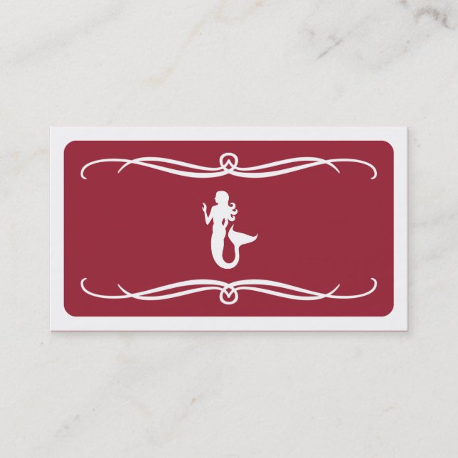mod mermaid (colour customizable) business card (Front)
