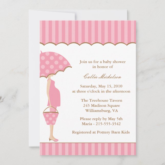 Mod Mom Baby Shower Invitation (Front)