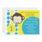 Mod Monkey Birthday Party Invitations Boy
