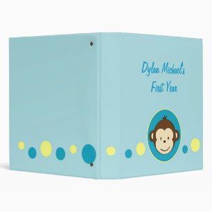 Mod Monkey Dots Baby Photo Album Binder