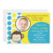 Mod Monkey Photo Birthday Party Invitations