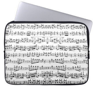 Mod Musician Music Notes Pattern Laptop Sleeve