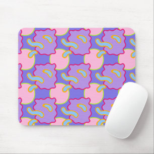 Mod Pastel Bubbles And Blobs Mouse Pad