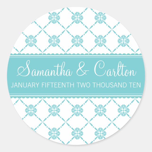 Mod Pattern Monogram Sticker (Front)