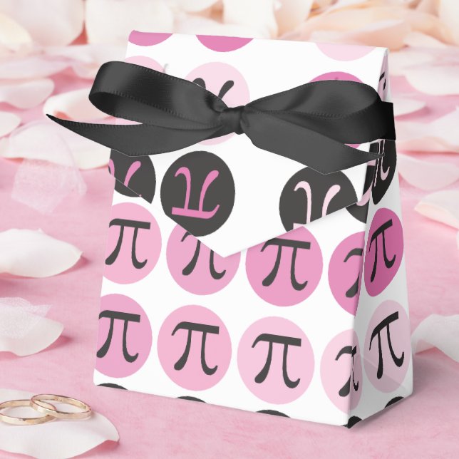 Mod Pi  - Pink Pi Favor Box (Wedding)