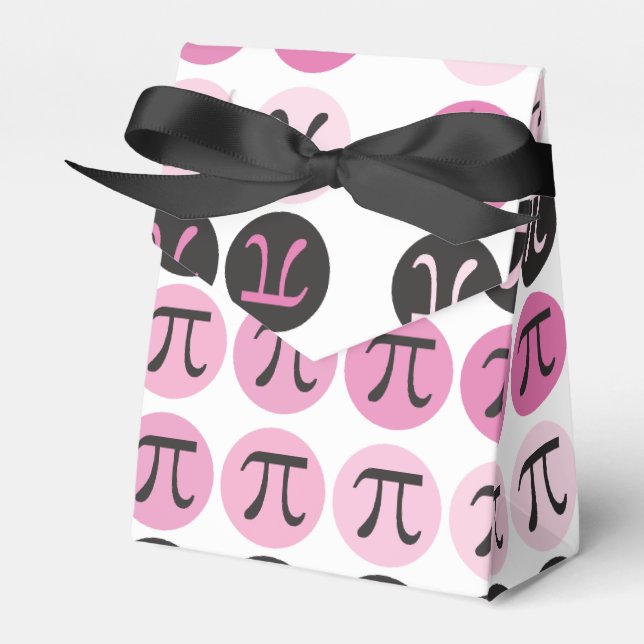 Mod Pi  - Pink Pi Favor Box (Front Side)