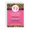 Mod Pink Leopard Baby Shower Invitations