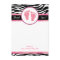 Mod Pink Zebra Baby Shower Thank You Notes