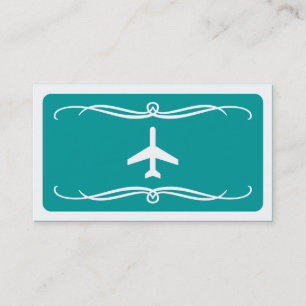 mod plane (colour customizable) business card