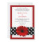 mod polka dots red gerbera daisy