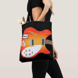 Mod Pop Art Electric Air Guitar Tote Bag