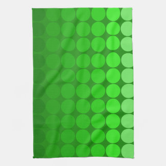 Mod pop circles in Green Kitchen Towel