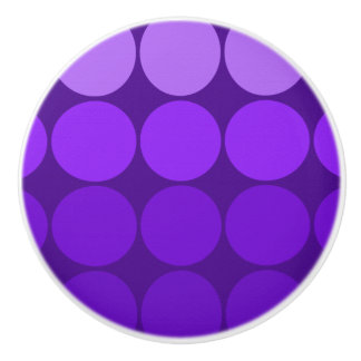 Mod Pop MCM ceramic knob purple circles
